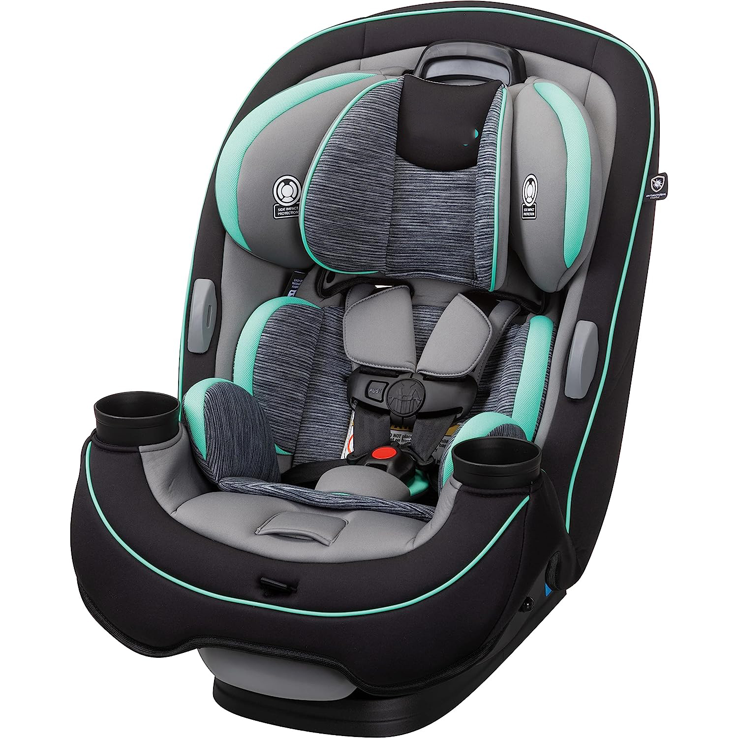 Safety 1st Grow and Go All-in-One Convertible Car Seat, Rear-facing 5-40 pounds, Forward-facing 22-65 pounds, and Belt-positioning booster 40-100 pounds, Carbon Wave