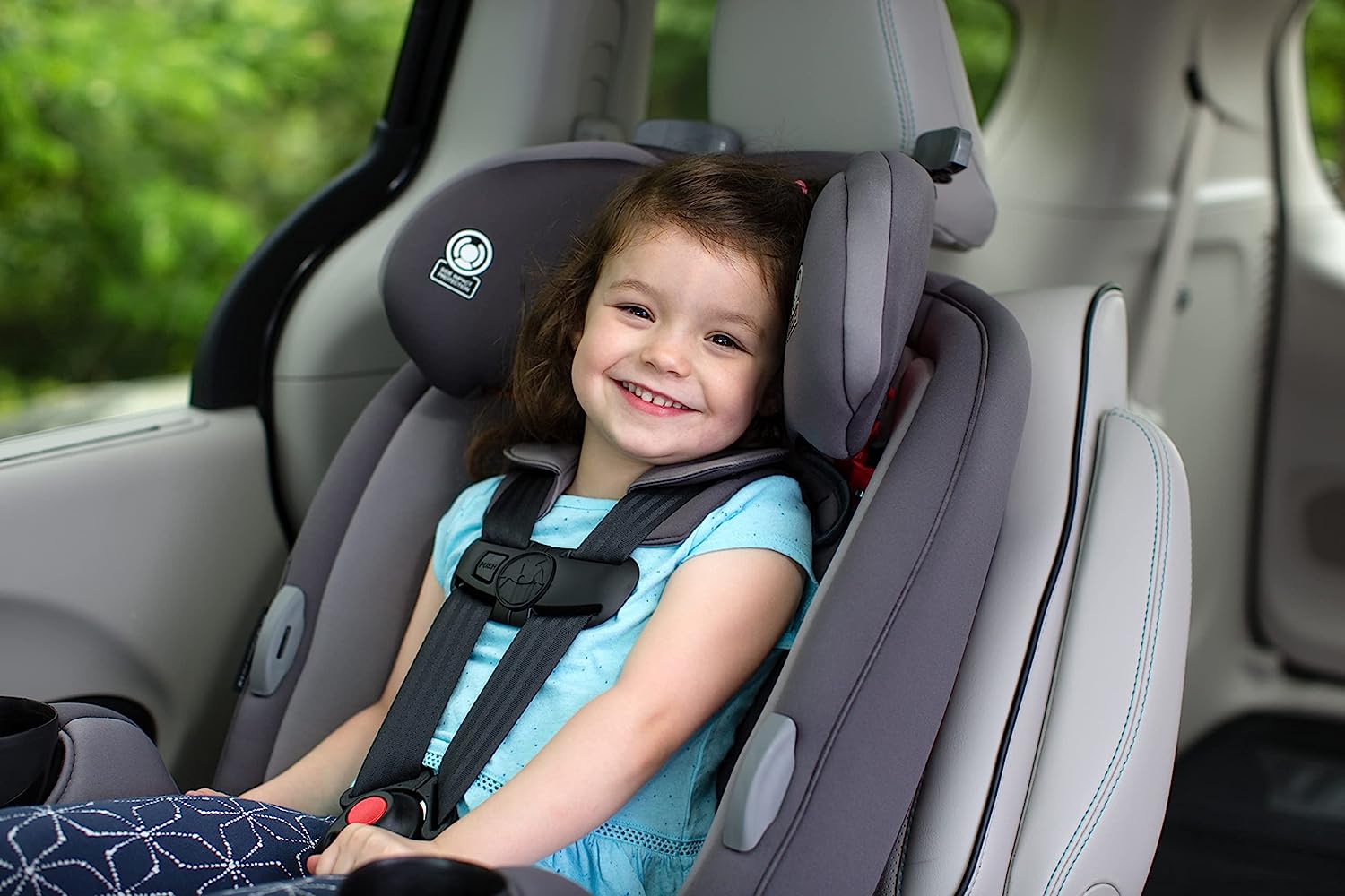 Safety 1st Grow and Go All-in-One Convertible Car Seat, Rear-facing 5-40 pounds, Forward-facing 22-65 pounds, and Belt-positioning booster 40-100 pounds, Carbon Wave
