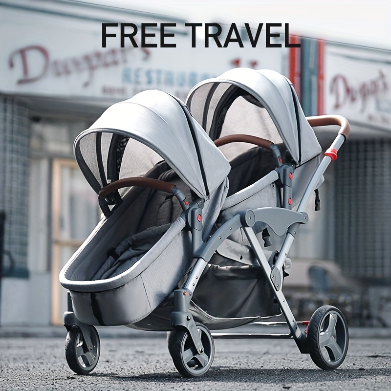 Cochildor Lightweight High Landscape Twin Baby Stroller - Perfect For 0-3 Year Olds - Sit & Lie Down Comfortably