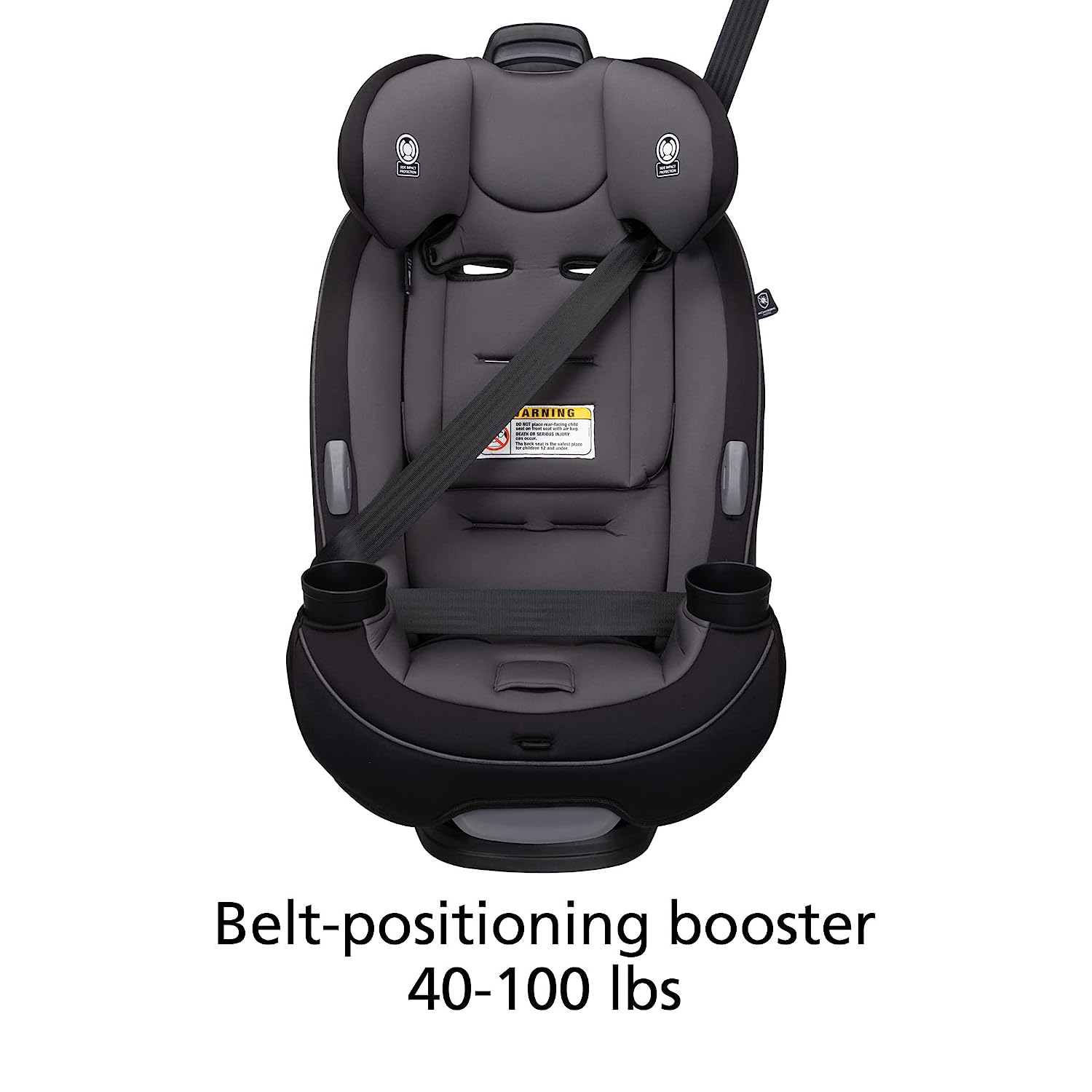 Safety 1st Grow and Go All-in-One Convertible Car Seat, Rear-facing 5-40 pounds, Forward-facing 22-65 pounds, and Belt-positioning booster 40-100 pounds, Carbon Wave