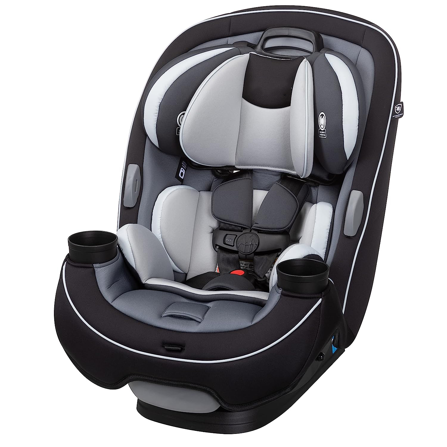 Safety 1st Grow and Go All-in-One Convertible Car Seat, Rear-facing 5-40 pounds, Forward-facing 22-65 pounds, and Belt-positioning booster 40-100 pounds, Carbon Wave
