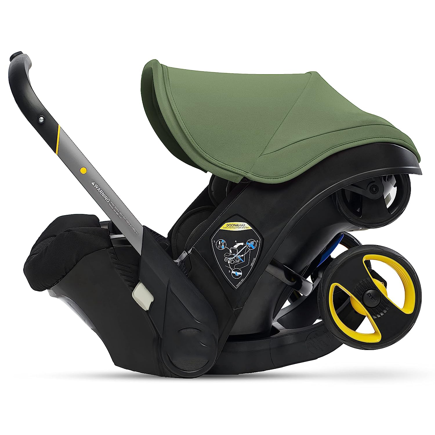 Infant Car Seat & Latch Base - Rear Facing, Car Seat to Stroller in Seconds - US Version, Nitro Black