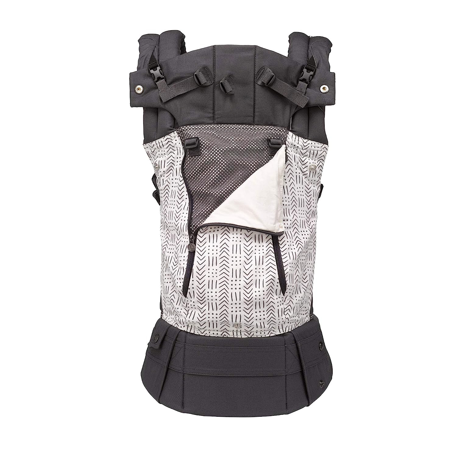 Complete All Seasons Ergonomic 6-in-1 Baby Carrier Newborn to Toddler - with Lumbar Support - for Children 7-45 Pounds - 360 Degree Baby Wearing - Inward & Outward Facing - Stone