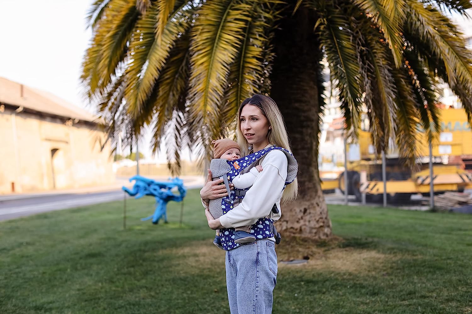 Baby Carrier Newborn to Toddler - All Positions Baby Body Carrier, Baby Carrier Backpack & Baby Front Carrier with Adjustable Seat, Ergonomic Baby Holder Carrier 7-35 lbs (Navy)