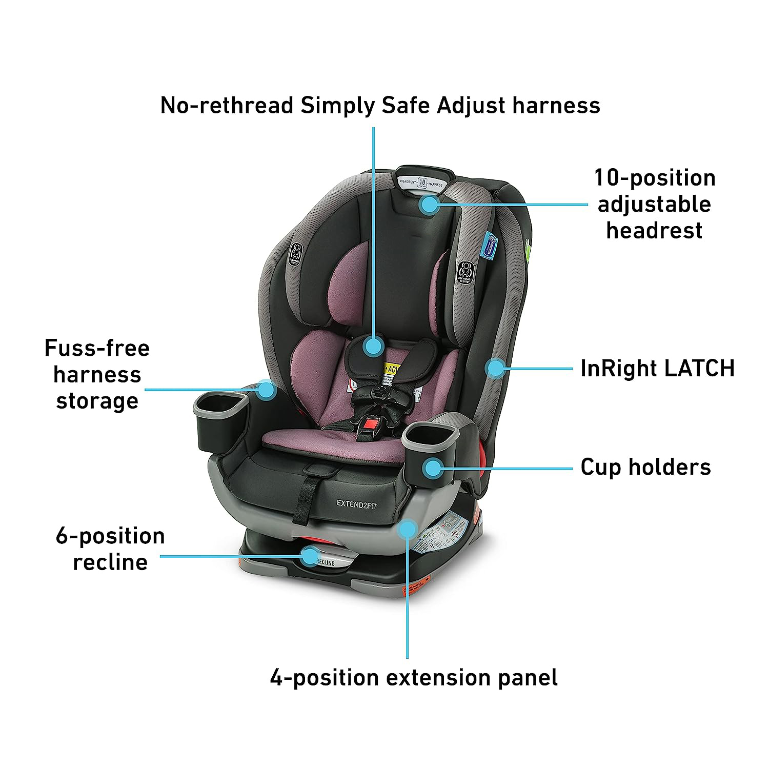Extend2Fit 3-in-1 Car Seat, Norah