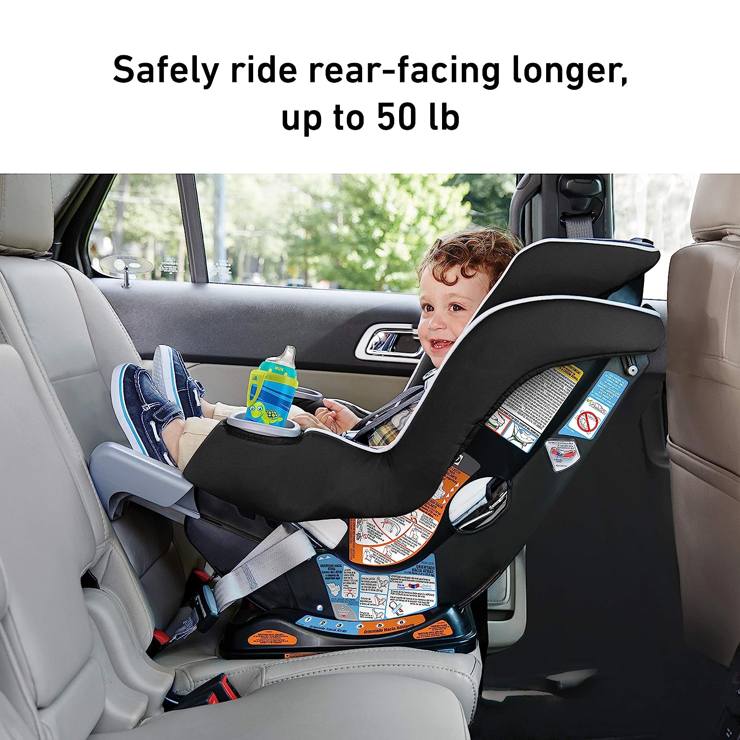 Extend2Fit Convertible Car Seat, Ride Rear Facing Longer with Extend2Fit, Gotham