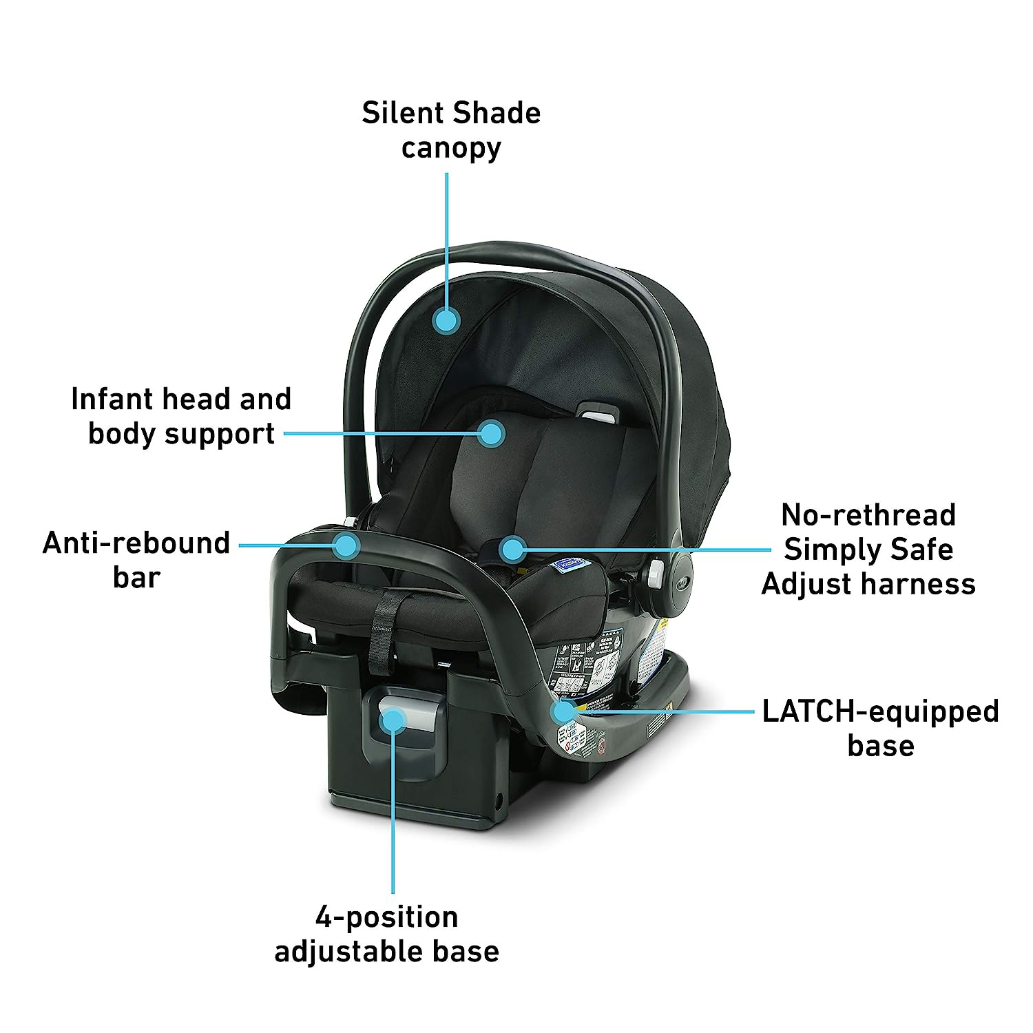 SnugRide 35 Lite LX Infant Car Seat, Hailey