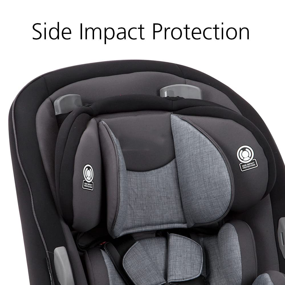 Safety 1st Grow and Go All-in-One Convertible Car Seat, Rear-facing 5-40 pounds, Forward-facing 22-65 pounds, and Belt-positioning booster 40-100 pounds, Carbon Wave