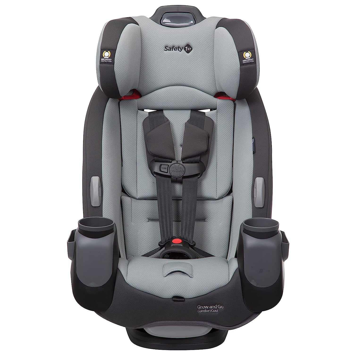 Safety 1st Grow and Go All-in-One Convertible Car Seat, Rear-facing 5-40 pounds, Forward-facing 22-65 pounds, and Belt-positioning booster 40-100 pounds, Carbon Wave
