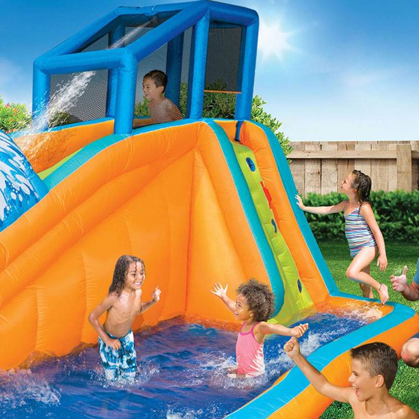 Banzai Surf Rider Aqua Park (Inflatable Water Slide Backyard Summer Fun Pool)