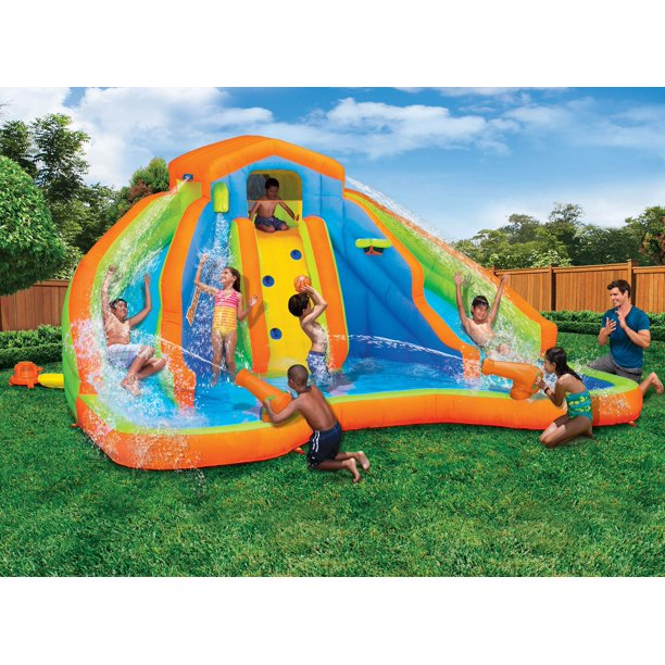 Banzai Adventure Club Outdoor Inflatable Water Park & Dual Slides, Ages 5 & Up, Unisex