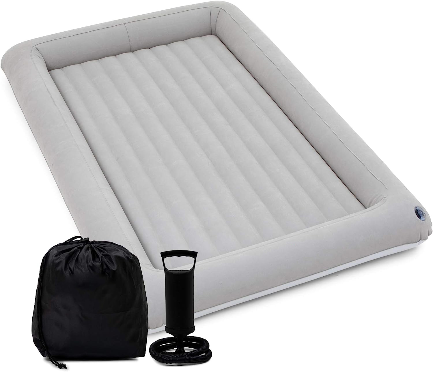 Inflatable Toddler Travel Bed - Kids Air Mattress - Portable Blow Up Bed for Children, Lightweight and Sturdy - Floor Beds and Mattresses for Youth, Durable Traveling Accessories for Toddlers