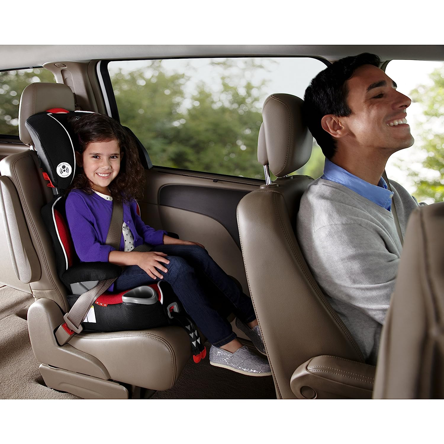 Affix Highback Booster Seat with Latch System, Atomic