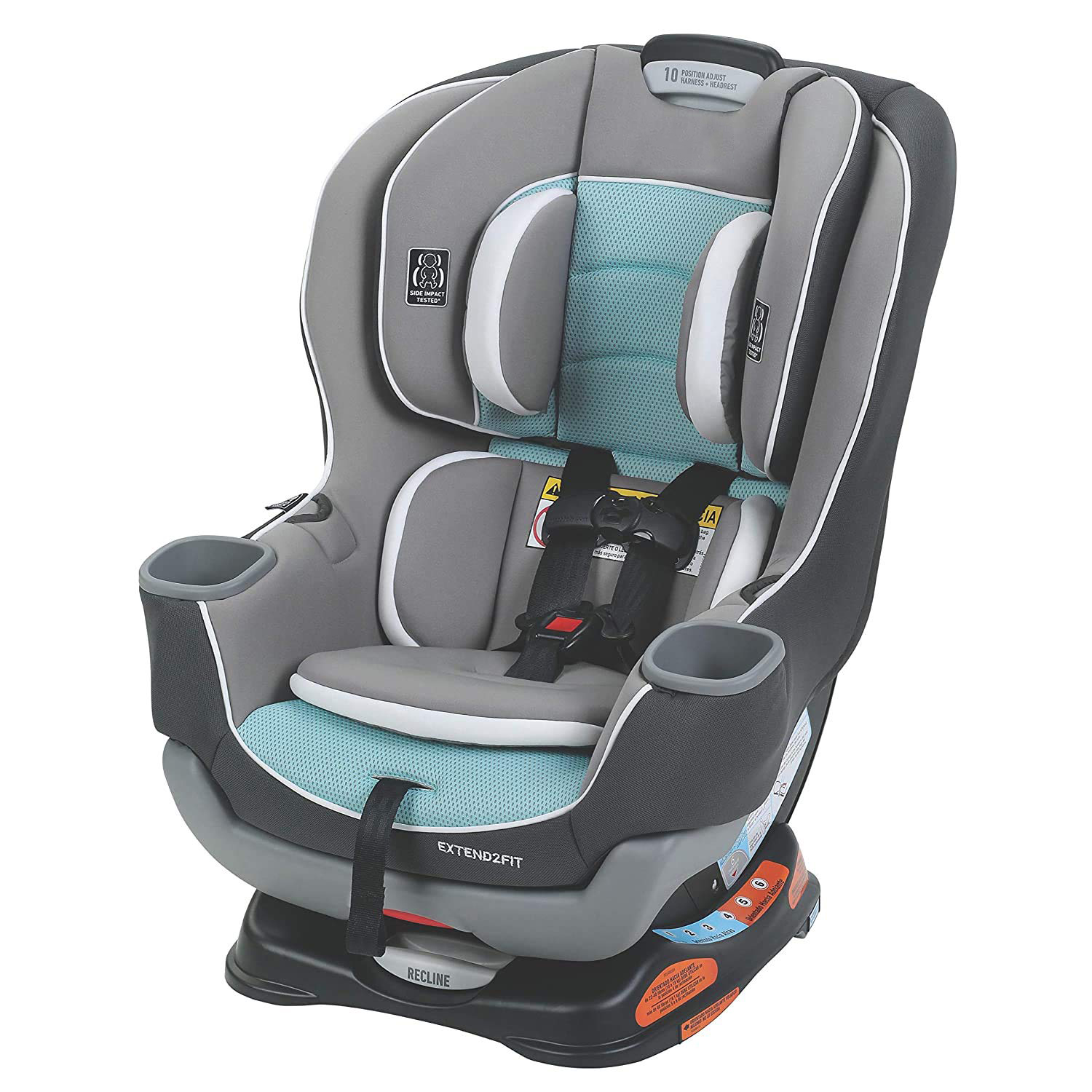 Extend2Fit Convertible Car Seat, Ride Rear Facing Longer with Extend2Fit, Gotham