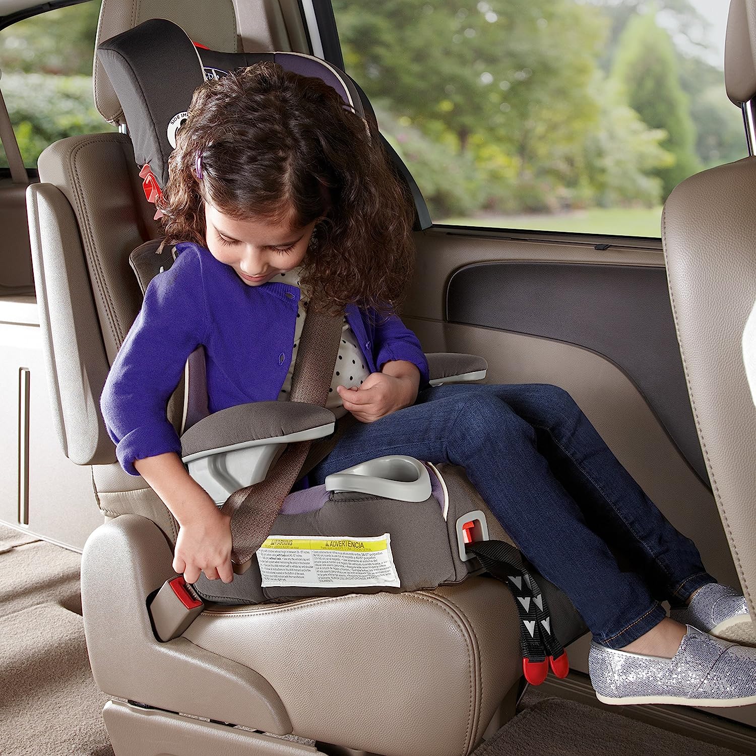 Affix Highback Booster Seat with Latch System, Atomic