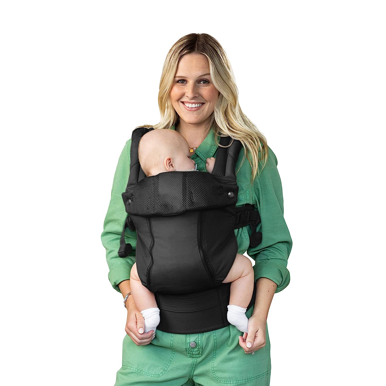 Complete All Seasons Ergonomic 6-in-1 Baby Carrier Newborn to Toddler - with Lumbar Support - for Children 7-45 Pounds - 360 Degree Baby Wearing - Inward & Outward Facing - Stone