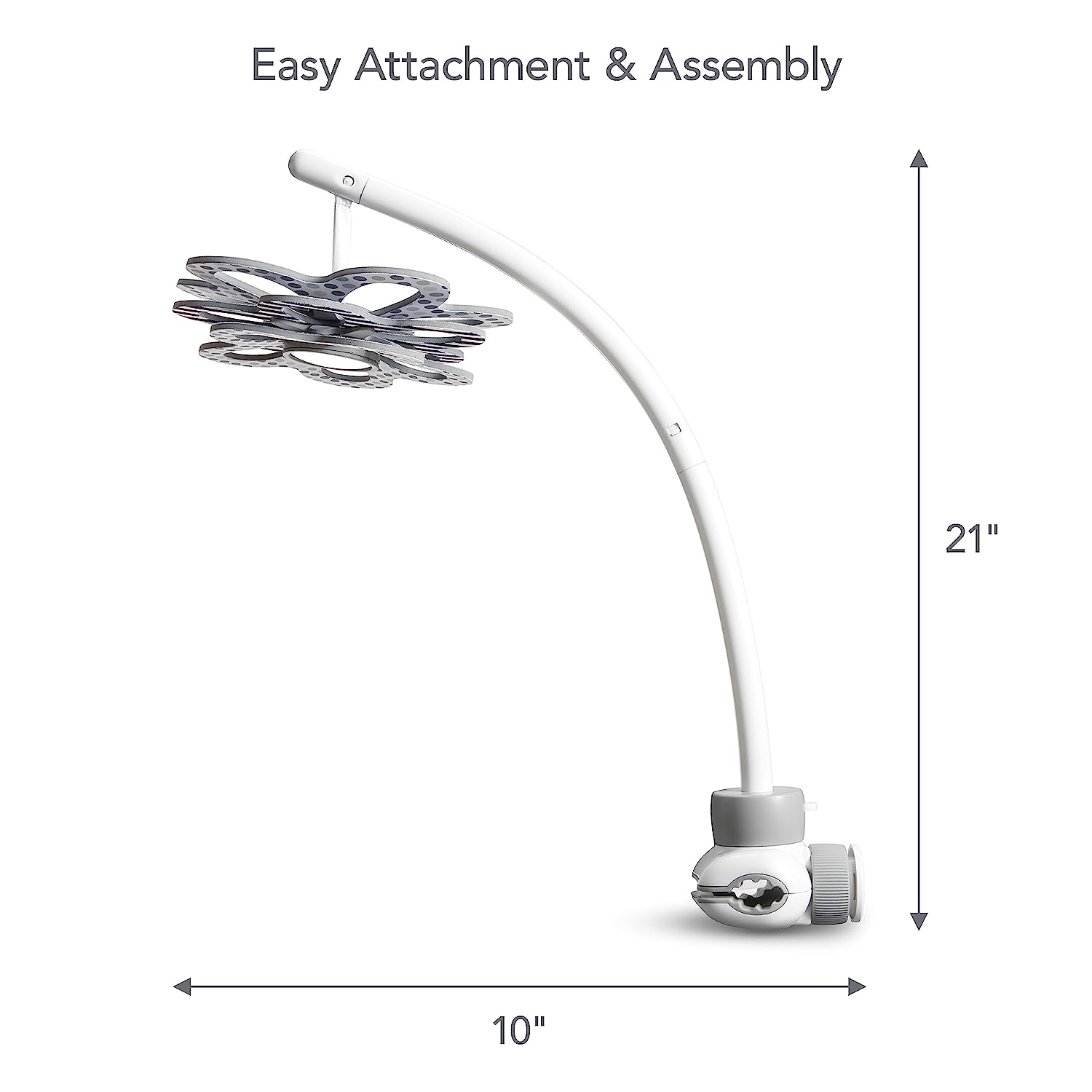 Bluetooth Enabled Lightweight Baby Swing with Natural Sway in 5 Ranges of Motion, Includes Remote Control