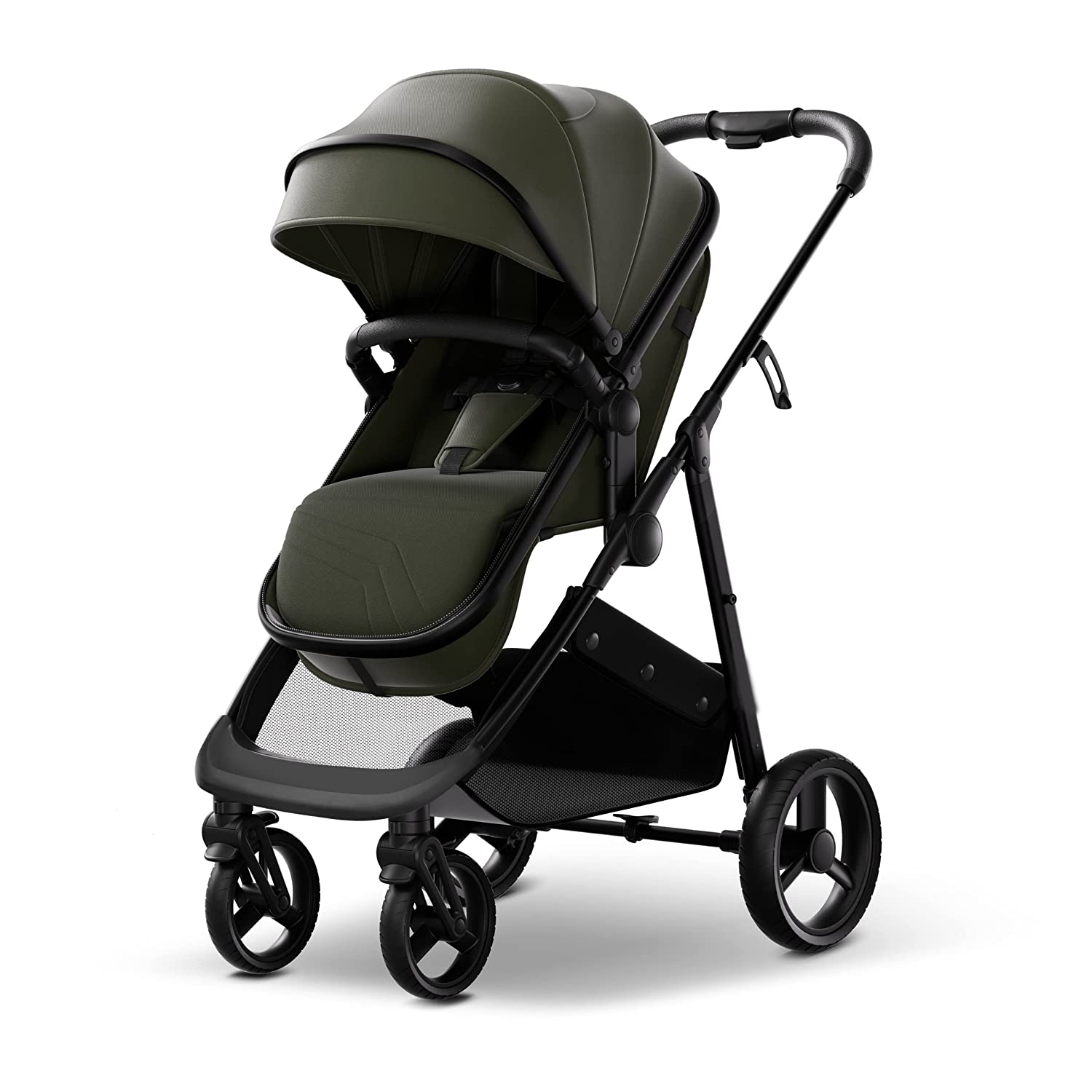 Convertible Baby Stroller with Bassinet Mode - Foldable Infant Stroller to Explore More as a Family - Toddler Stroller with Reversible Stroller Seat