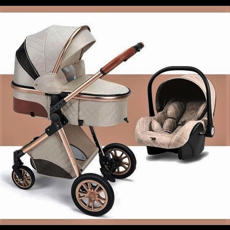 Premium 3-in-1 Baby Stroller Car Seat Travel System Set