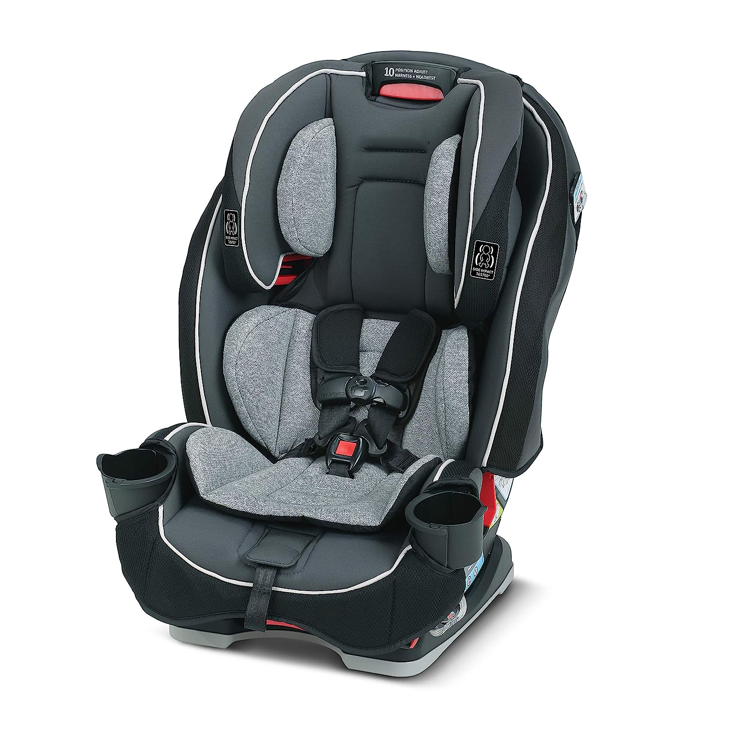 Slimfit 3 in 1 Car Seat -Slim & Comfy Design Saves Space in Your Back Seat, Darcie, One Size