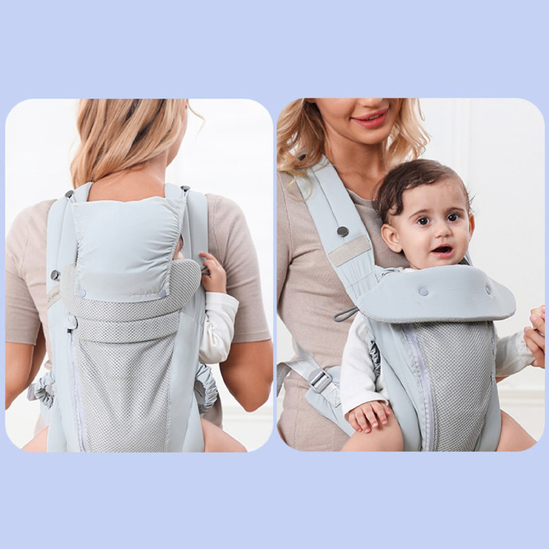 Baby Carrier Newborn to Toddler - All Positions Baby Body Carrier, Baby Carrier Backpack & Baby Front Carrier with Adjustable Seat, Ergonomic Baby Holder Carrier 7-35 lbs (Navy)