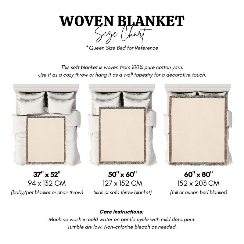 Mom Woven Blanket, Mothers Day Gift