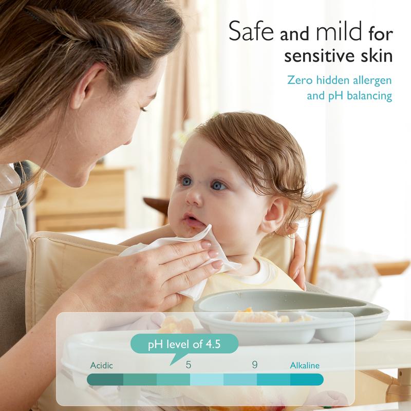 Water Wipes for Baby, Momcozy Water Wipes-Extra Large Size Design, Cleansing & Moisturizing Kid Wipes, Baby Stuff Girl Boy Items Unscented Infant Wipe Portable Mother Mom Gift Convenient Travel Gifts Momcozywipes Safe Baby Wipe Sensitive Skin Baby Wi