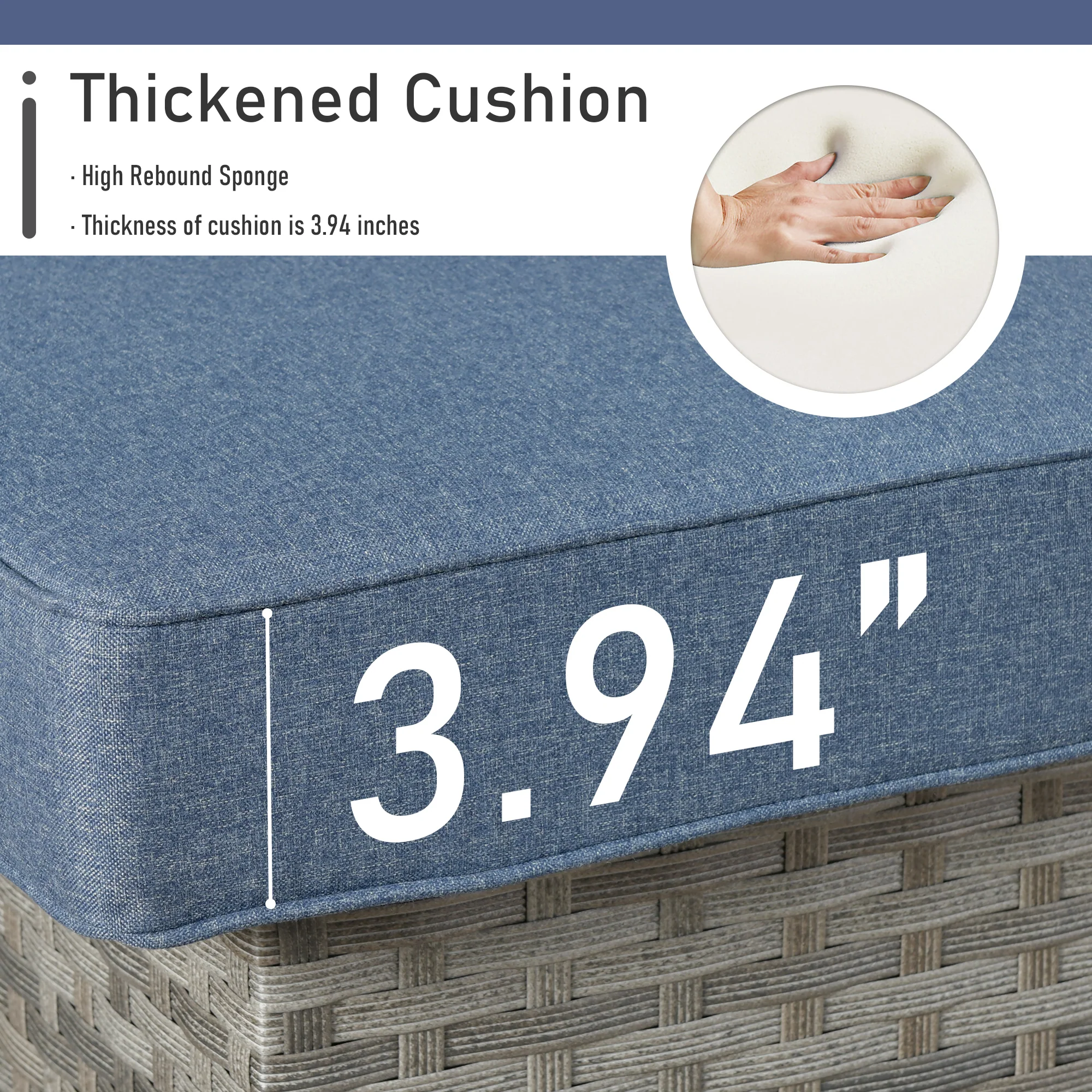 Ovios Patio Furniture Set 10-Piece include 42