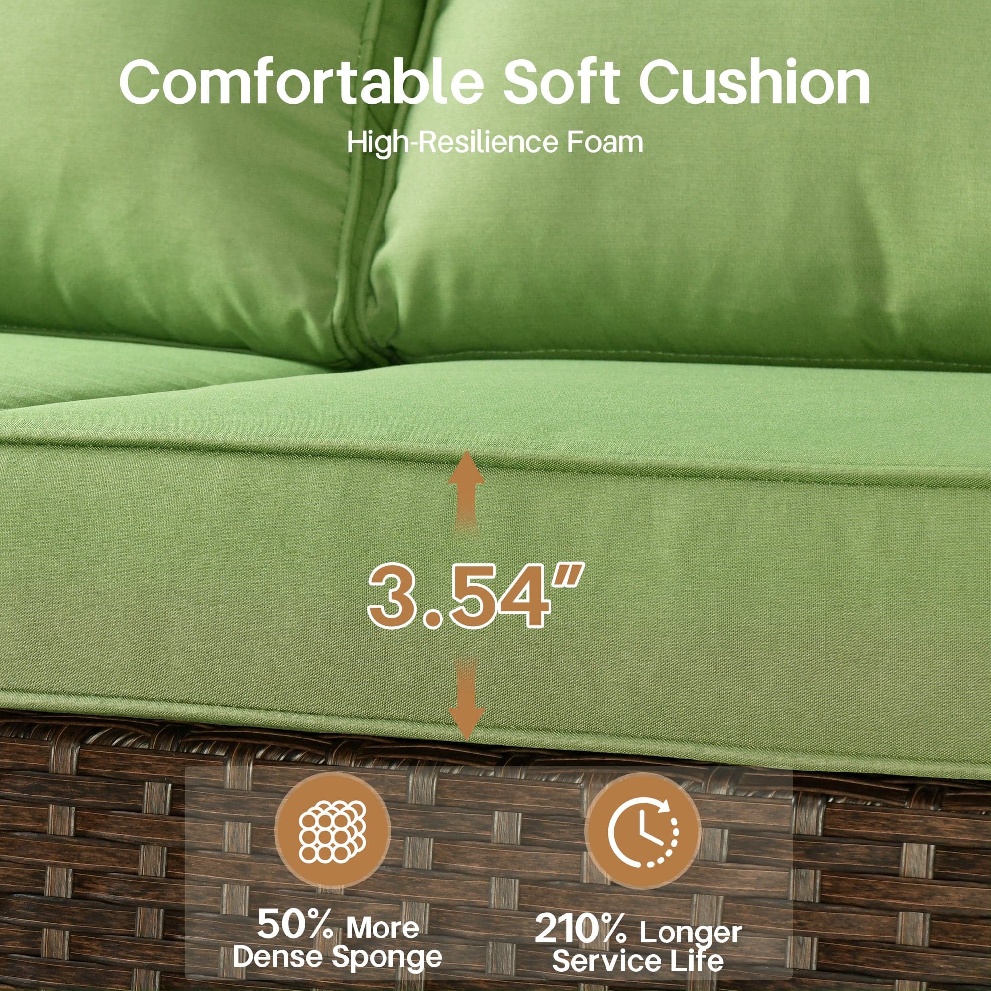 Ovios PRS Series Patio Conversation 5-Piece Set