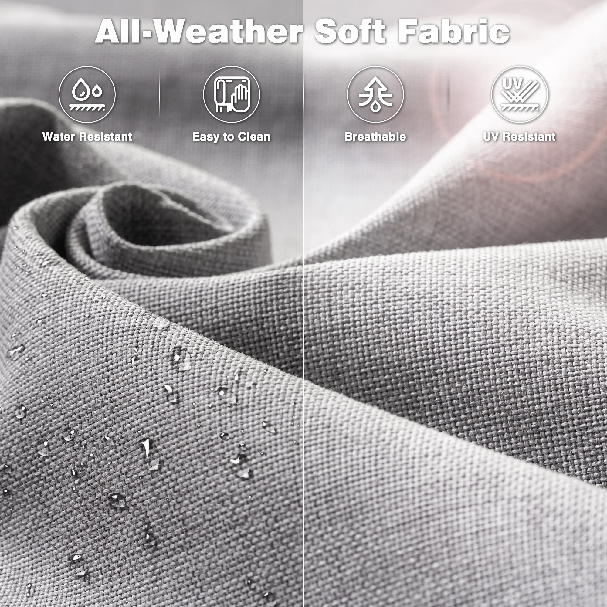 Ovios Patio Chairs 2-Piece Kenard Curved Handrest