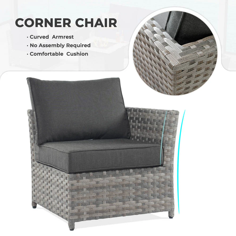 Ovios New Rimaru Series Patio Furniture Set 10-Piece include 42