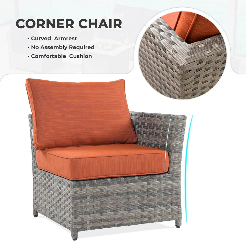 Ovios New Rimaru Series Patio Furniture Set 13-Piece include 42