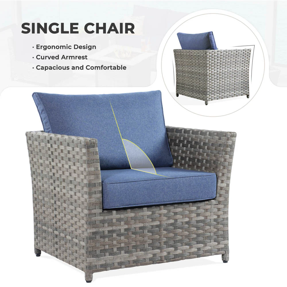 Ovios Patio Furniture Set New Rimaru 6-Piece, Fully Assembled