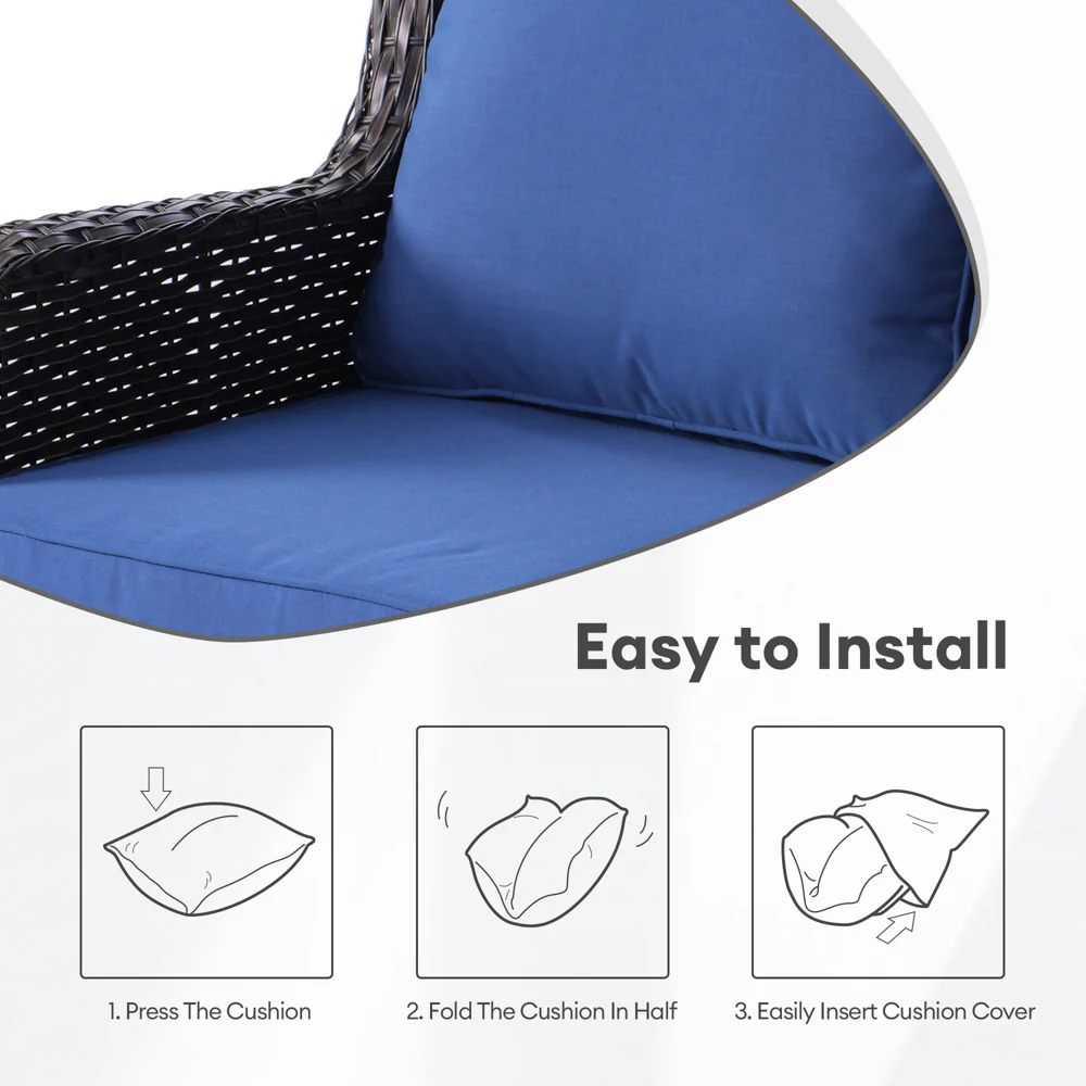 Ovios Kenard Series Replacement Seat, Back Cushion Cover(Refer to the Dimension in Description,Only cover)