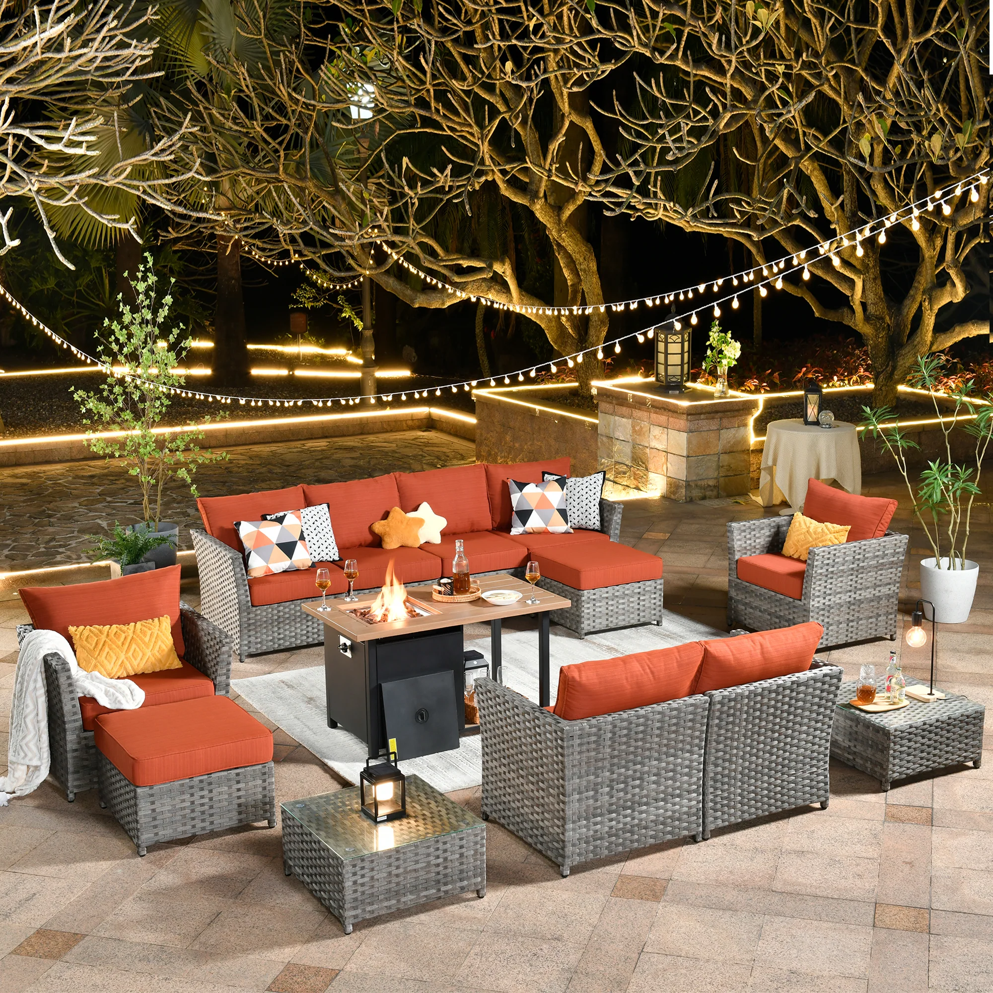 Ovios Patio Furniture Set 13-Piece include 42