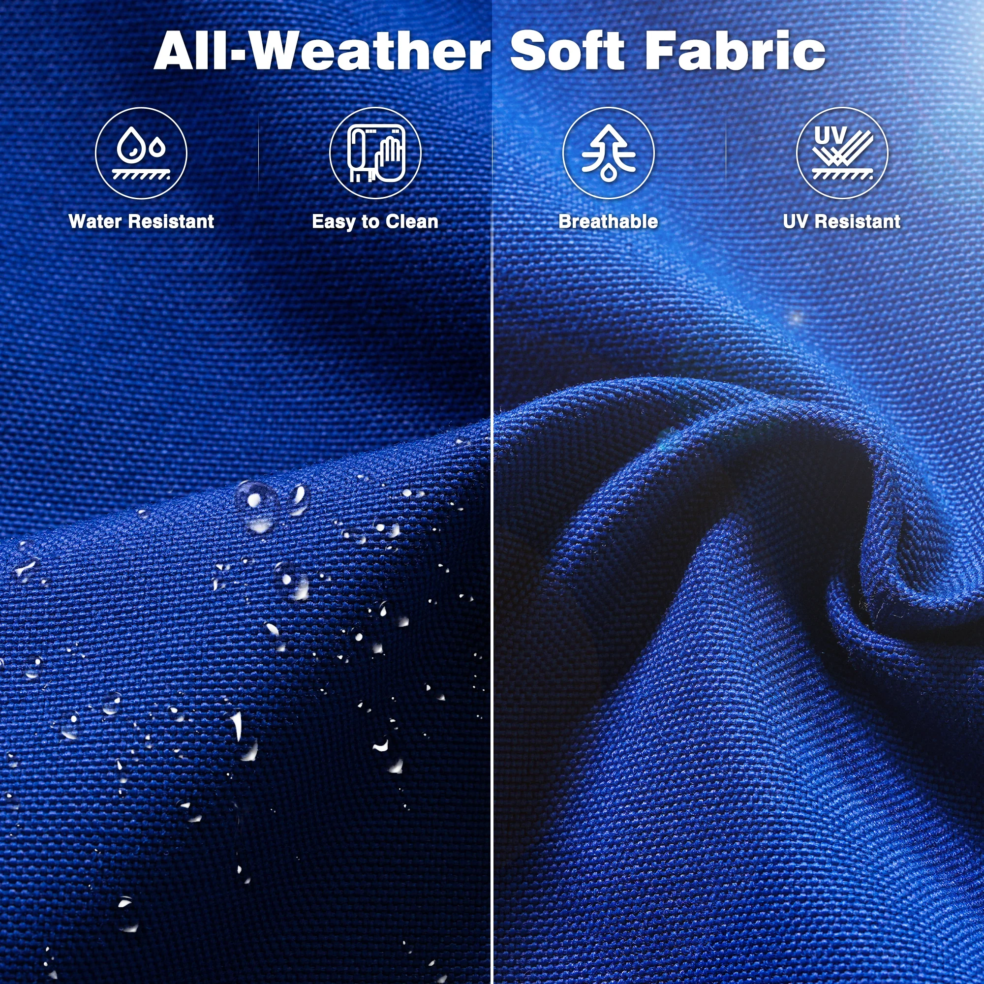 Ovios Patio Chairs 2-Piece Kenard Curved Handrest