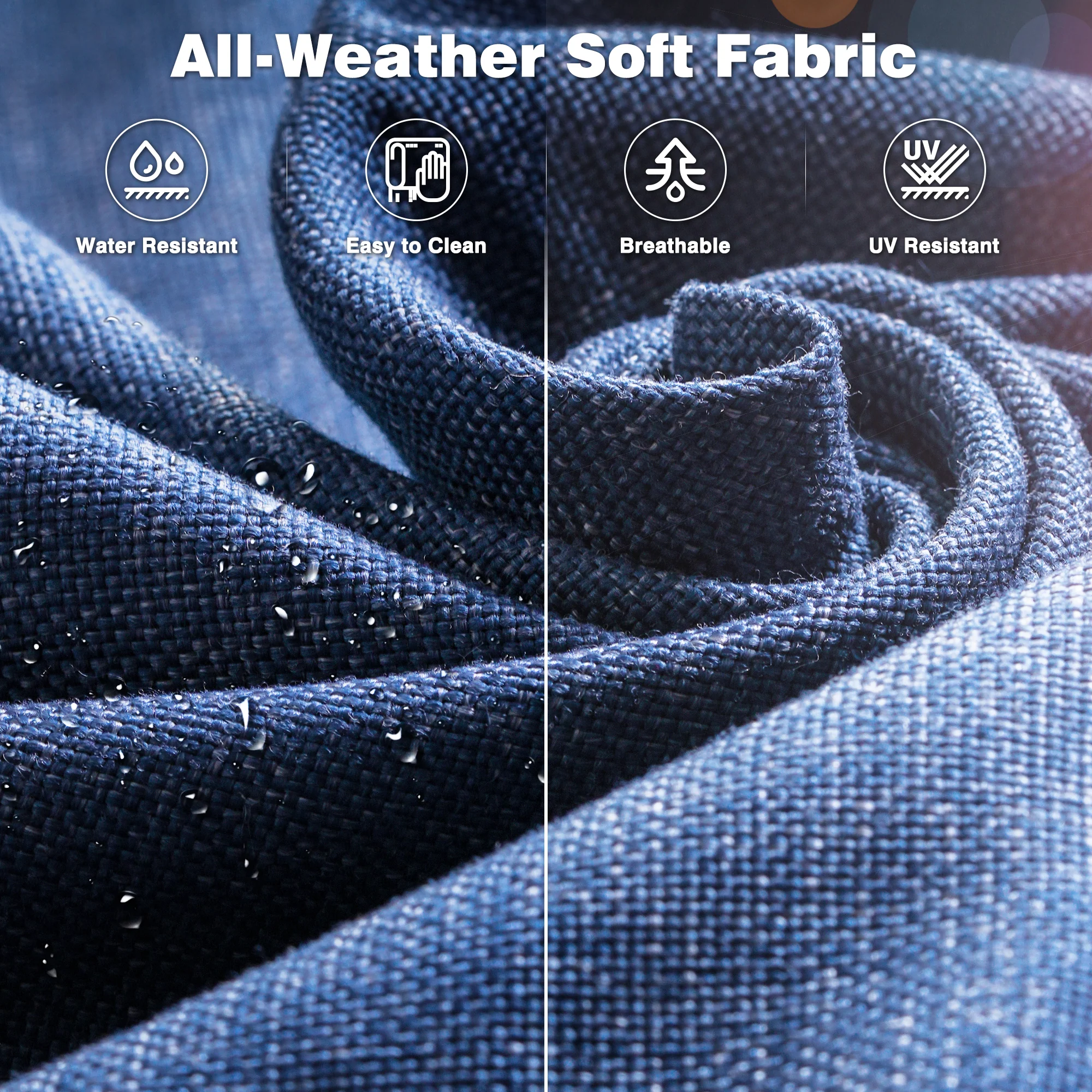 Ovios Patio Chairs 2-Piece Kenard Curved Handrest