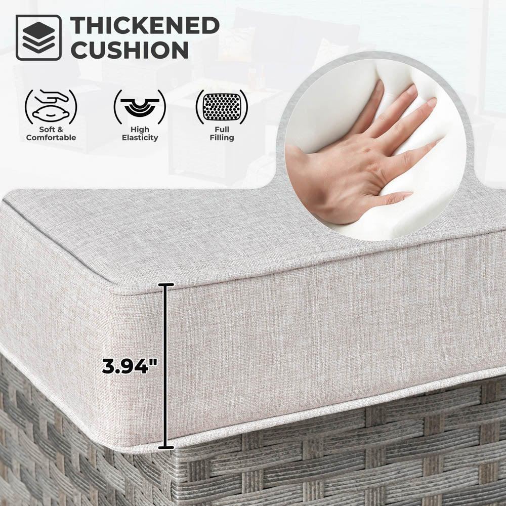 Ovios New Rimaru Series Patio Furniture Set 10-Piece include 42