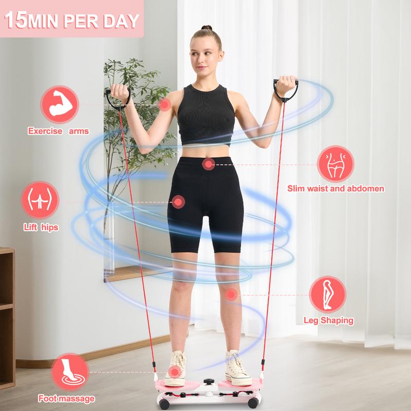 HOTWAVE Waist Twister Machine 300 lbs weighing,Ab Board for Women - Core Workout Equipment, Portable Waist Toner  for Aerobic Exercise - Home Gym Cardio