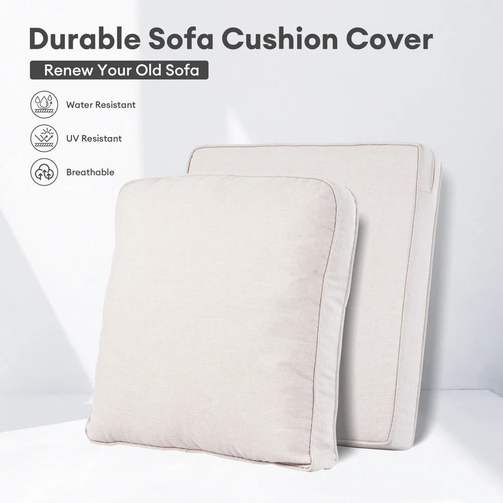 Ovios Kenard Series Replacement Seat, Back Cushion Cover(Refer to the Dimension in Description,Only cover)