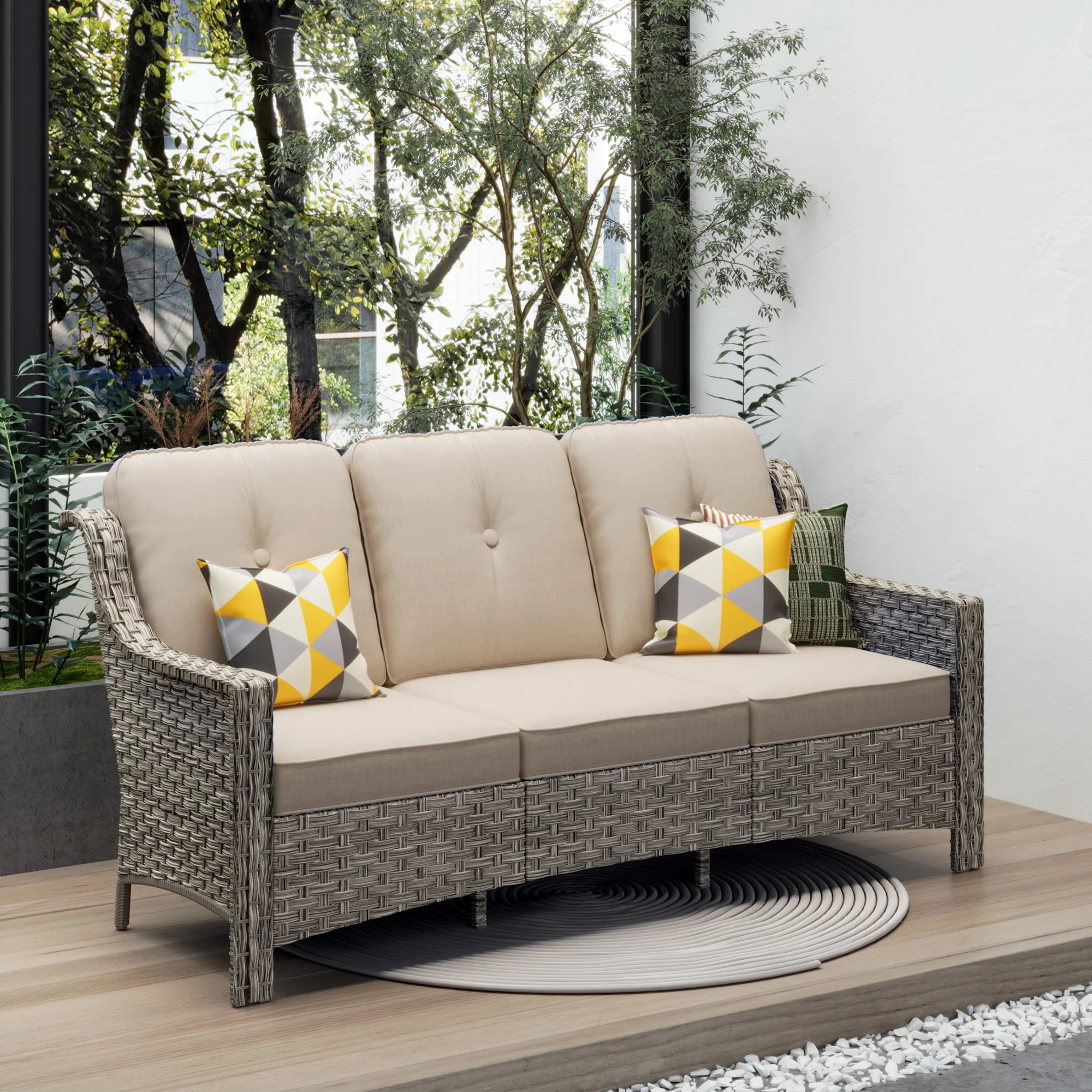 Ovios Outdoor 3-Seat Sofa PAD Series