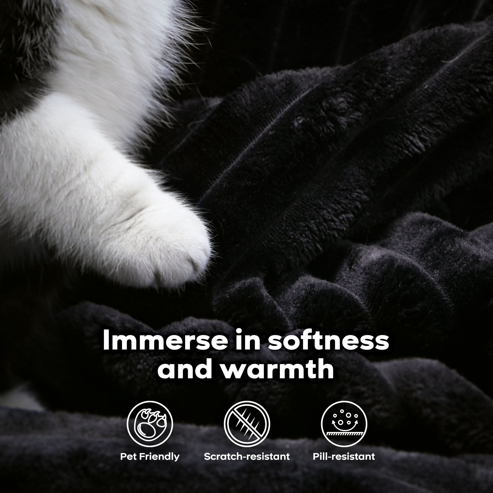 Ovios Living Room Modular Couch Ottoman, 1 Wale Plush Corduroy Fabric