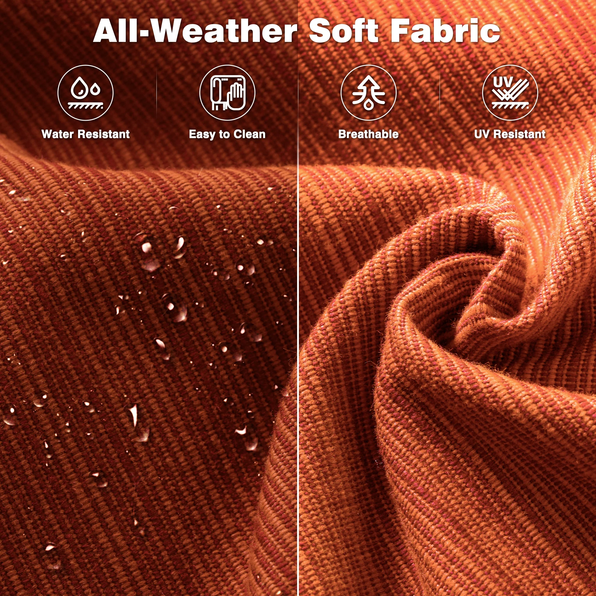 Ovios Patio Chairs 2-Piece Kenard Curved Handrest