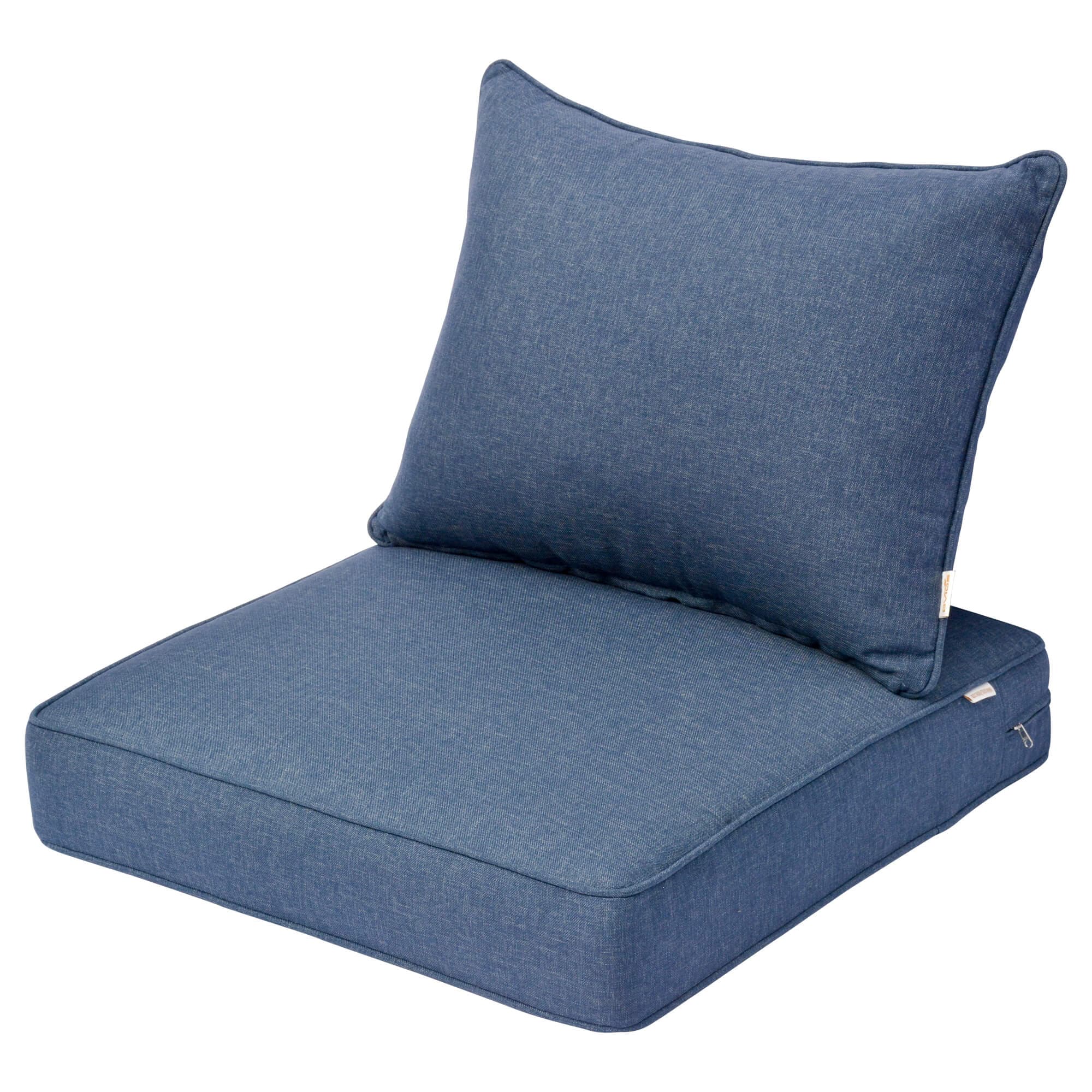 Ovios Replacement Seat Back Cushions Set with Olefin Fabric and Zipper, 24'' x 24'', Not Suitable for Ovios Patio Furniture