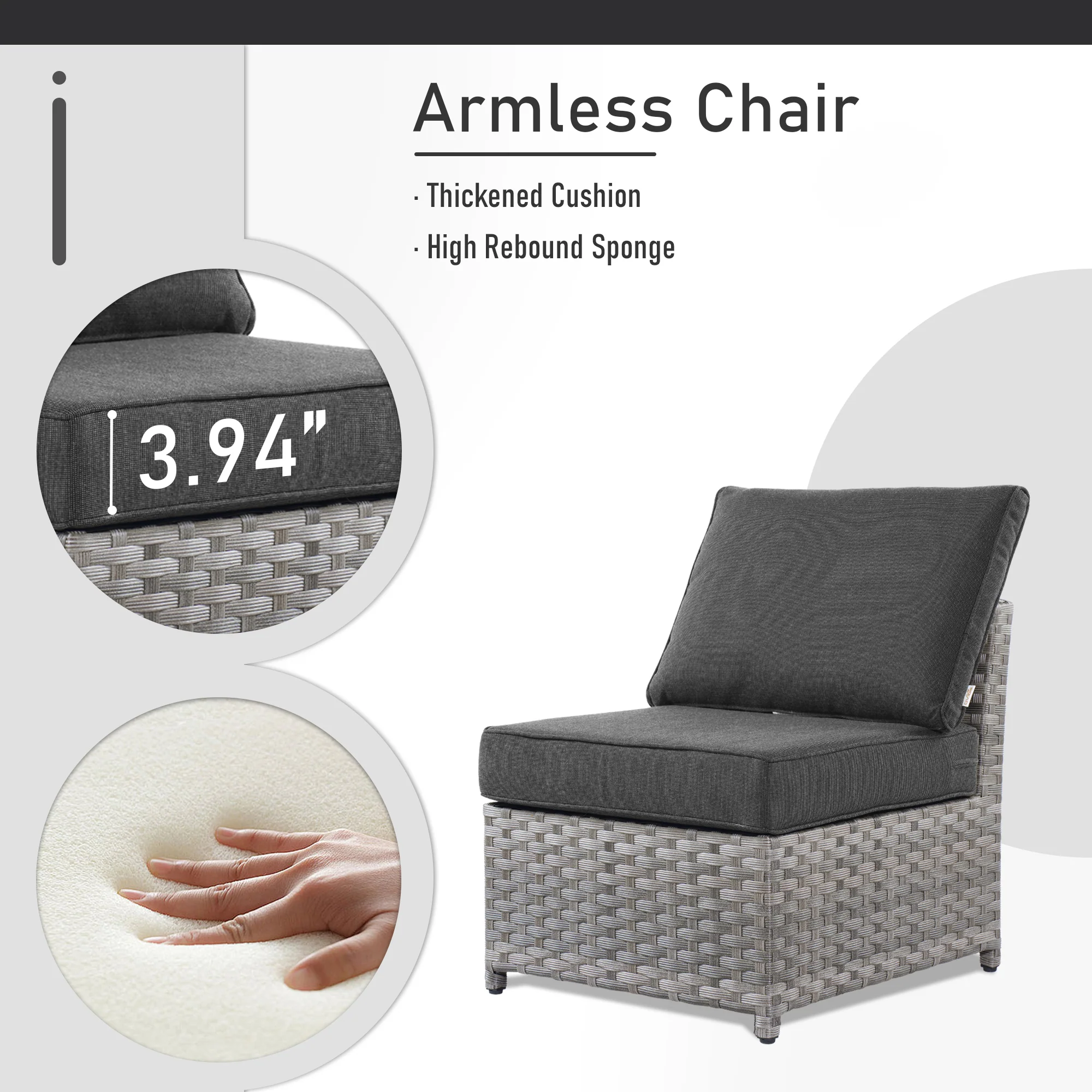 Ovios Patio Furniture Set 10-Piece include 42