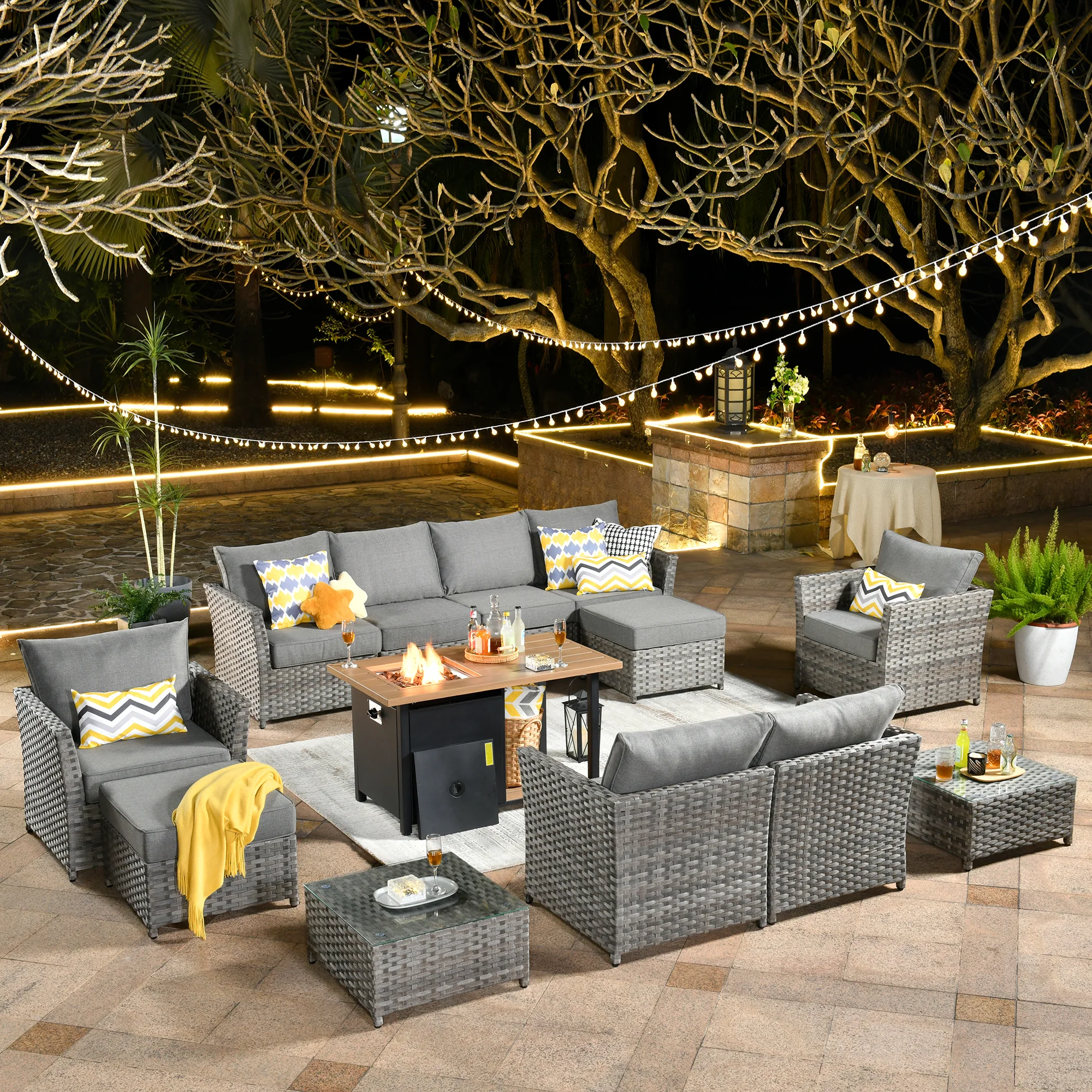 Ovios Patio Furniture Set 13-Piece include 42