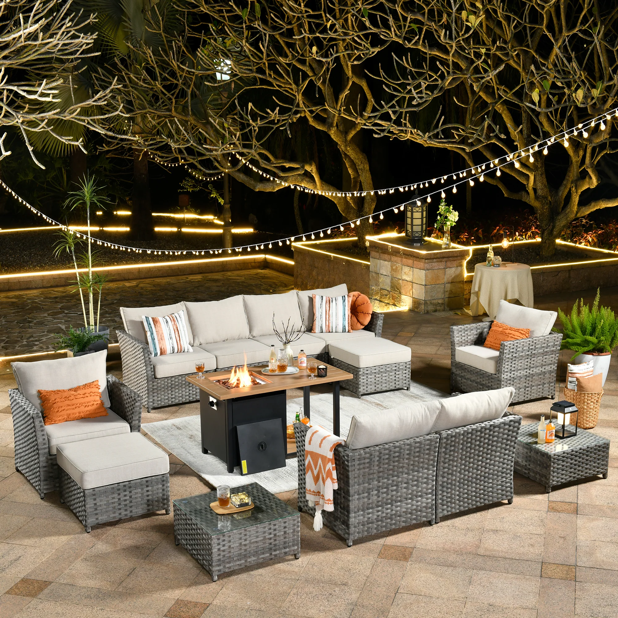 Ovios Patio Furniture Set 13-Piece include 42