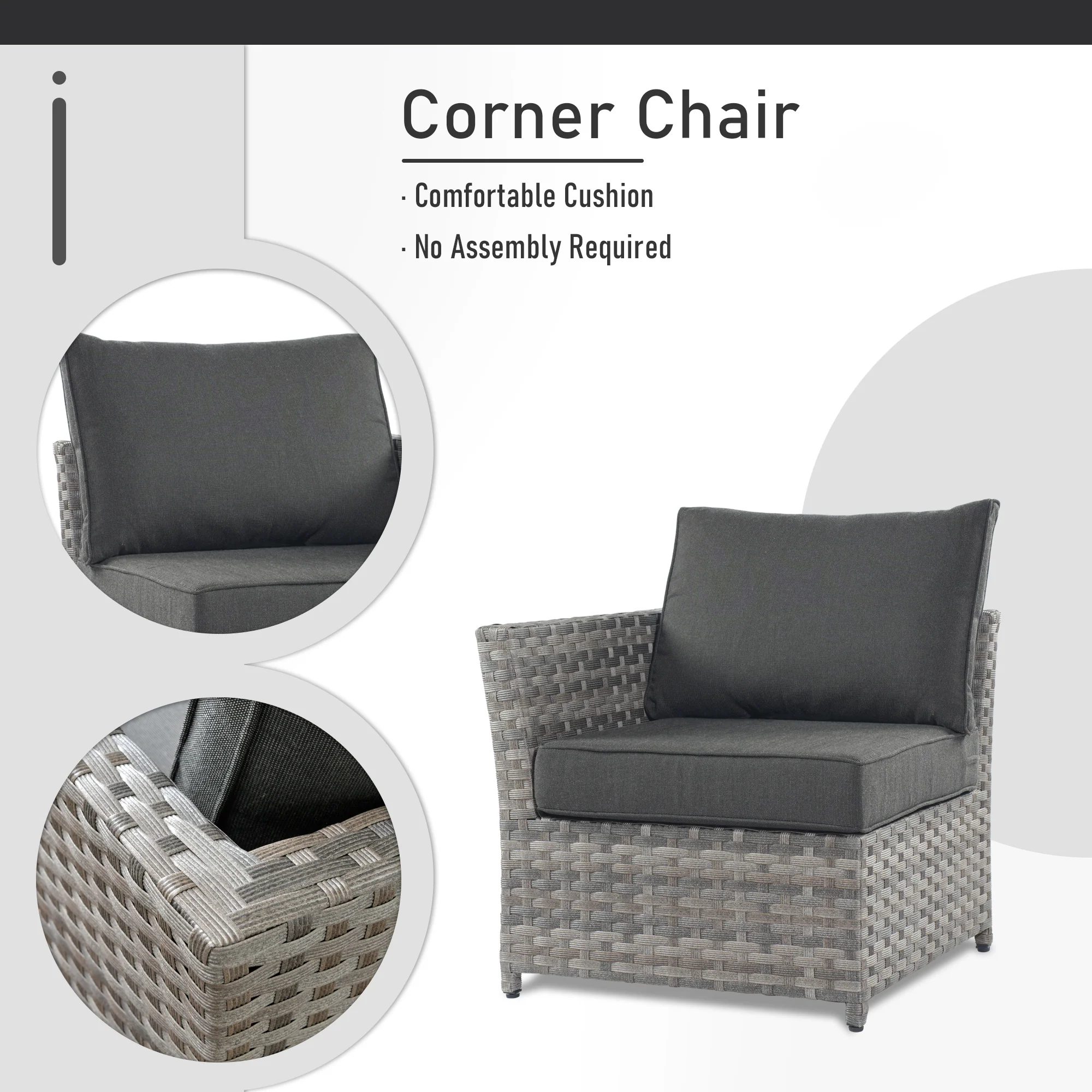 Ovios Patio Furniture Set 10-Piece include 42