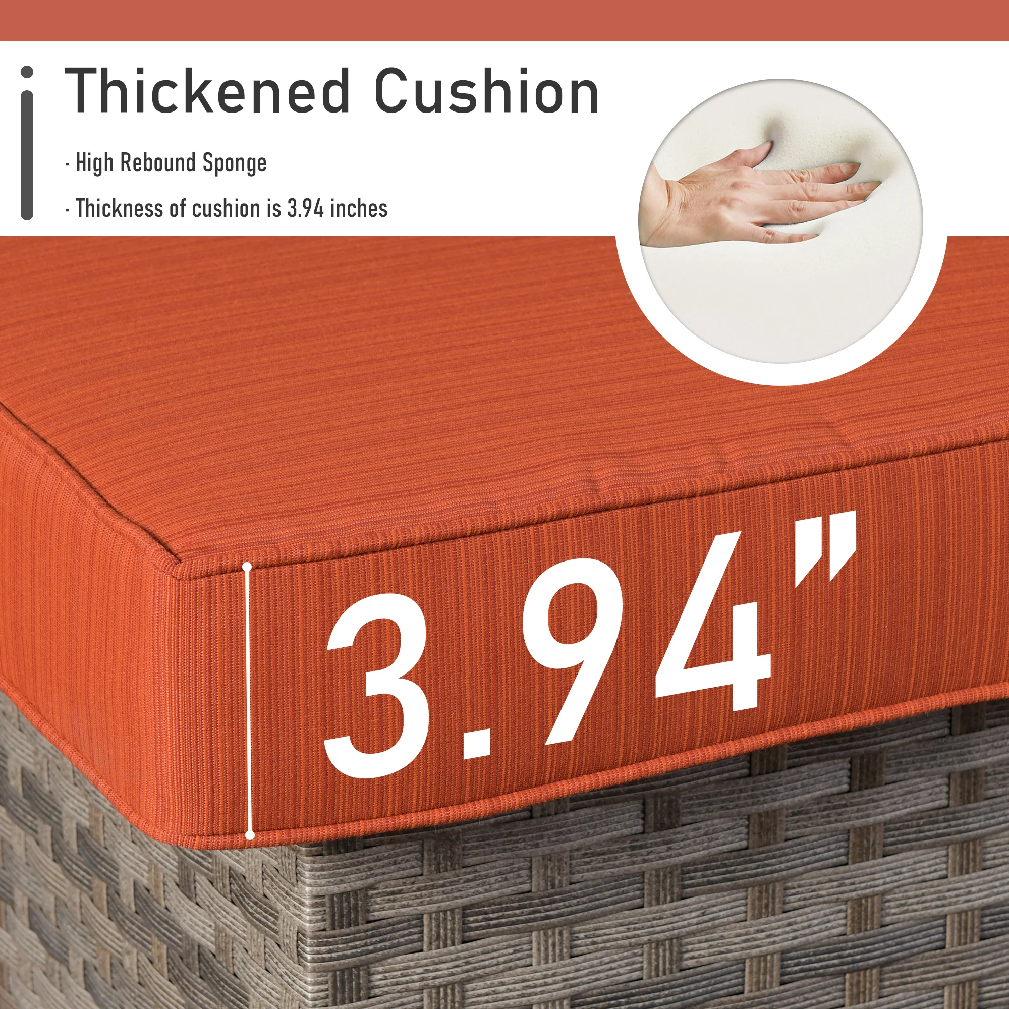 Ovios Patio Furniture Set 10-Piece include 42