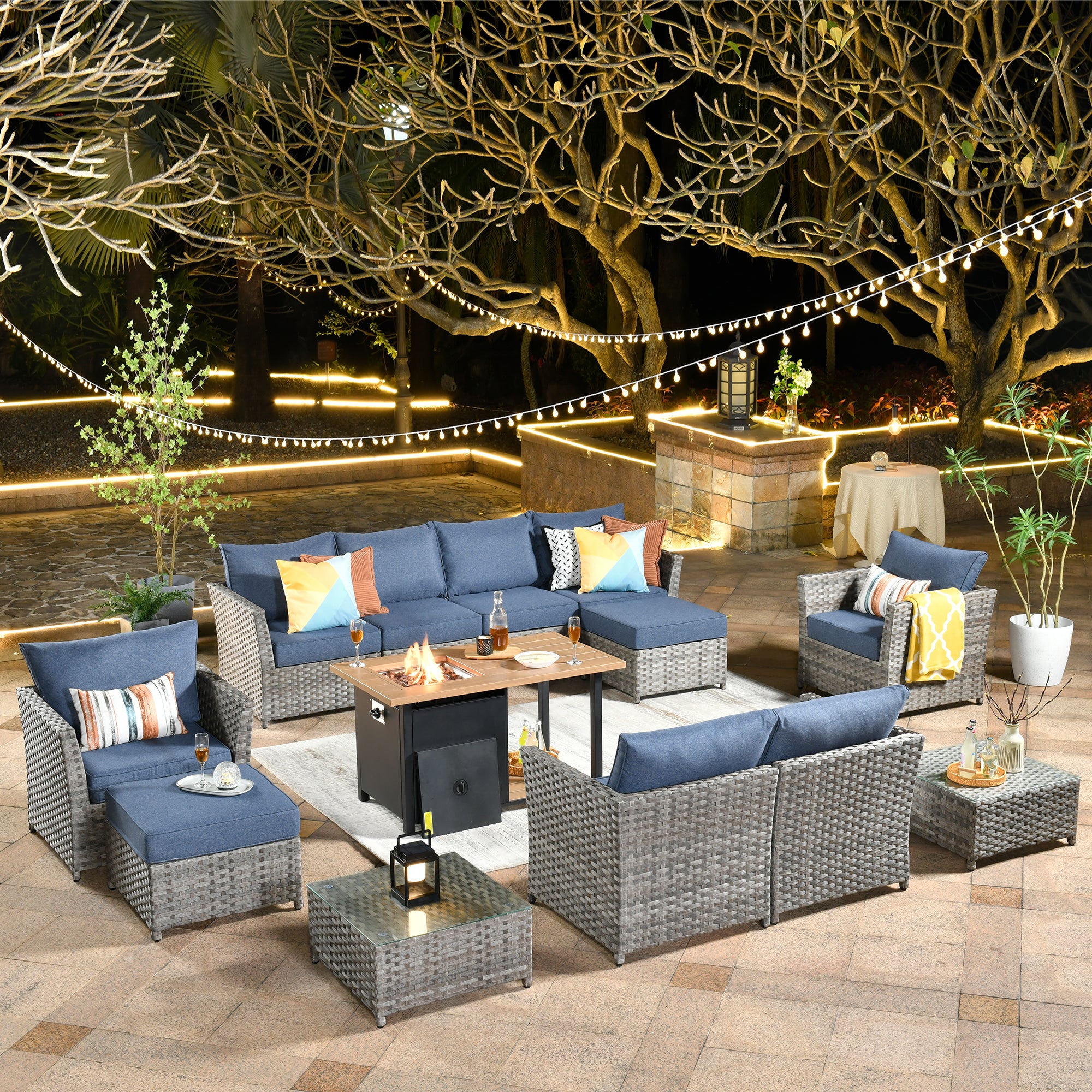 Ovios Patio Furniture Set 13-Piece include 42